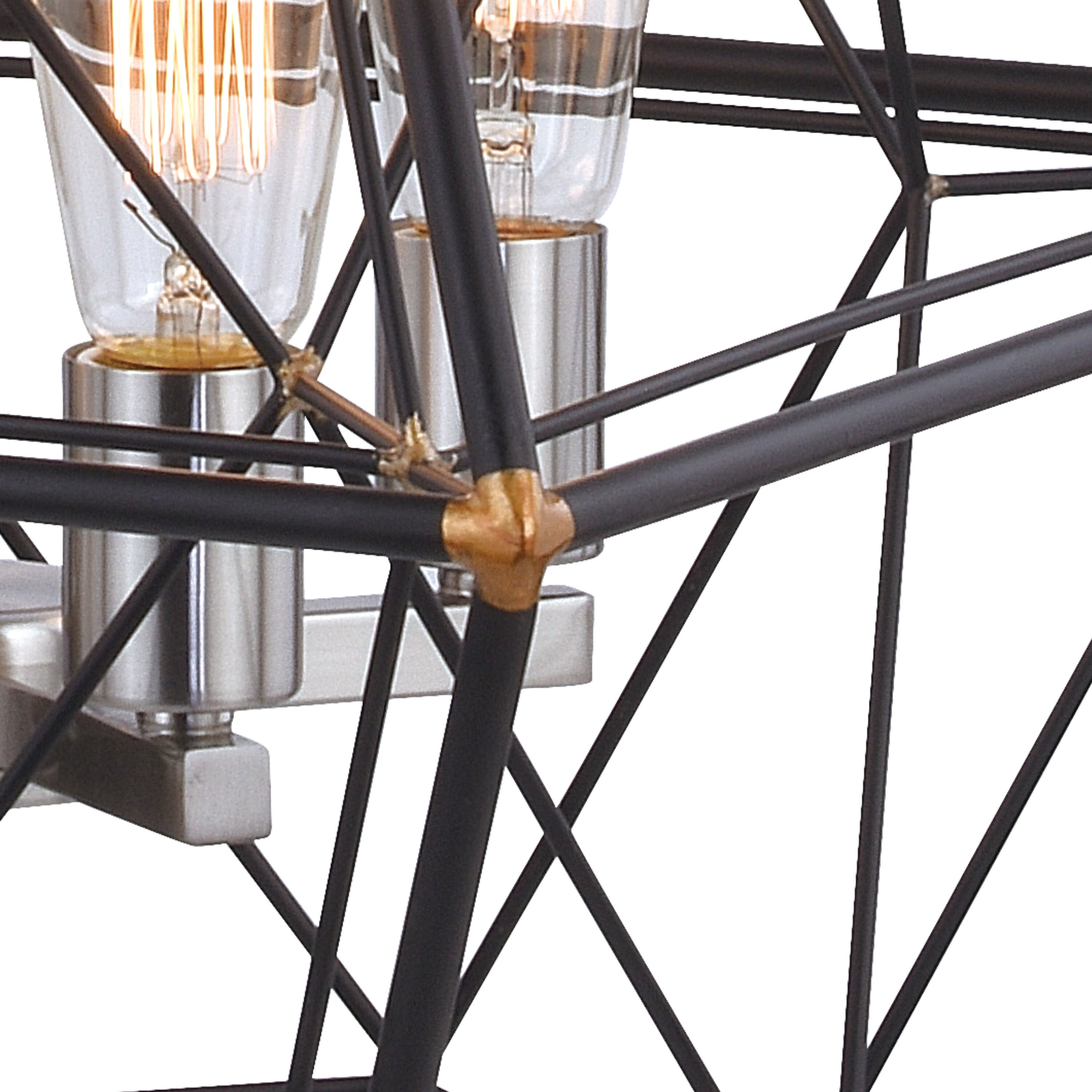 Bartlett LED 24 inch Oil Rubbed Bronze and Satin Nickel Pendant Ceiling Light