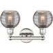 Edison Athens Deco Swirl 2 Light 14.88 inch Polished Nickel Bath Vanity Light Wall Light