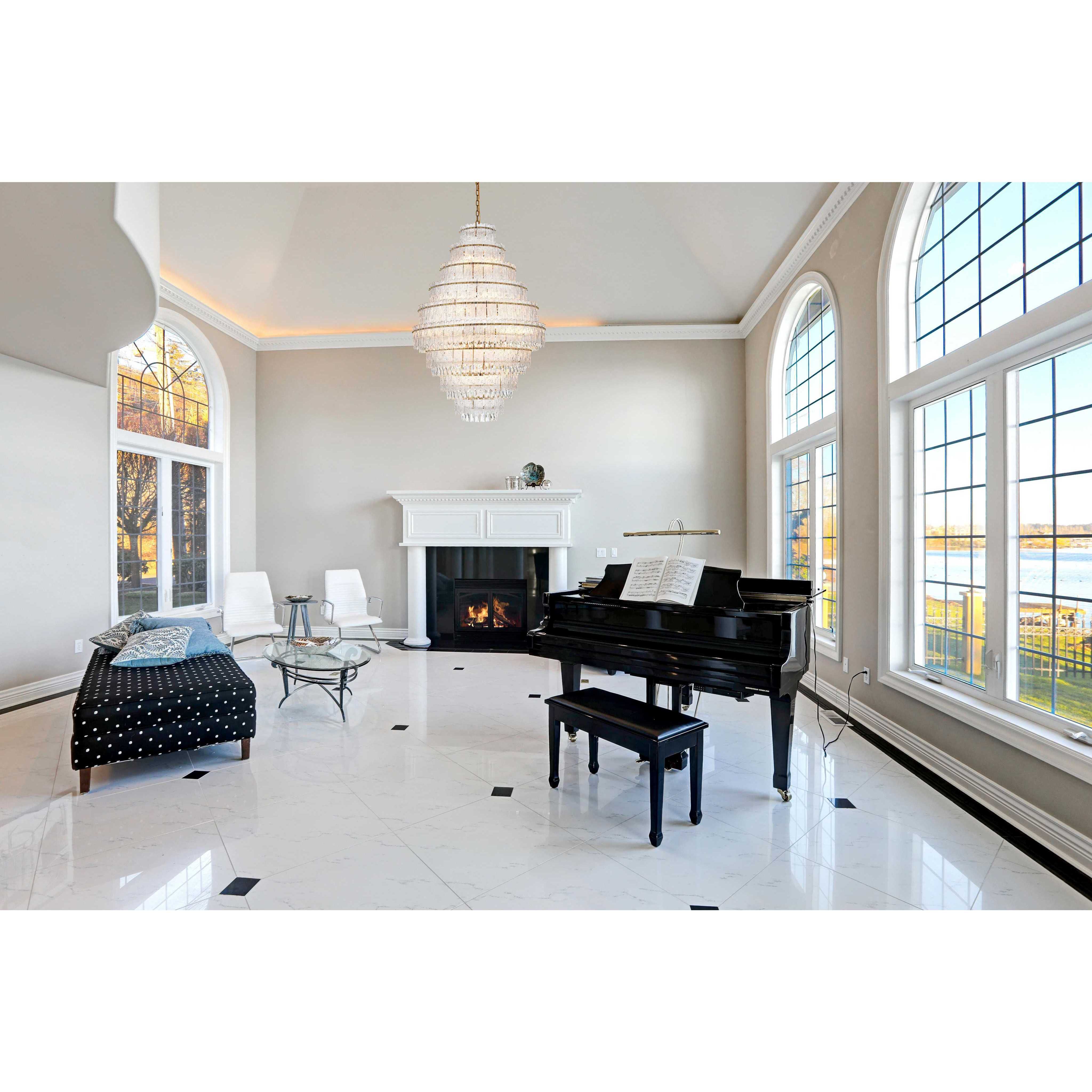 Emilia 27 Light 36 inch Satin Gold Chandelier Ceiling Light