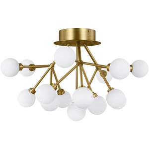 Sean Lavin Mara LED 25 inch Aged Brass Flush Mount Ceiling Light, Integrated LED