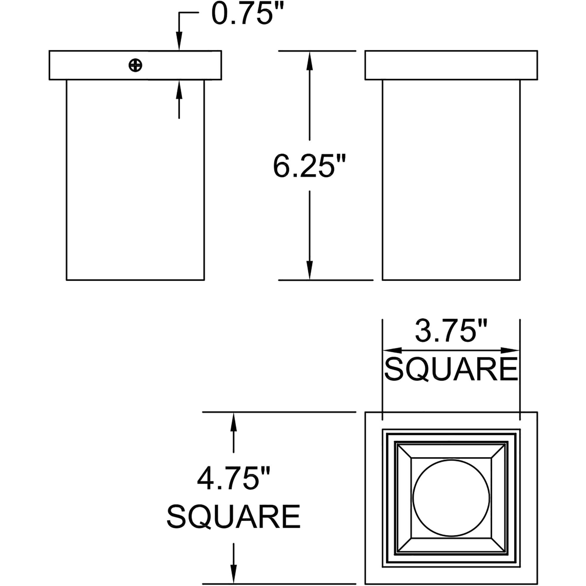 I-Lite 4.25 inch White Flush Mount Ceiling Light