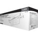Running Man LED 19.74 inch Brushed Aluminum Exit & Emergency Ceiling Light