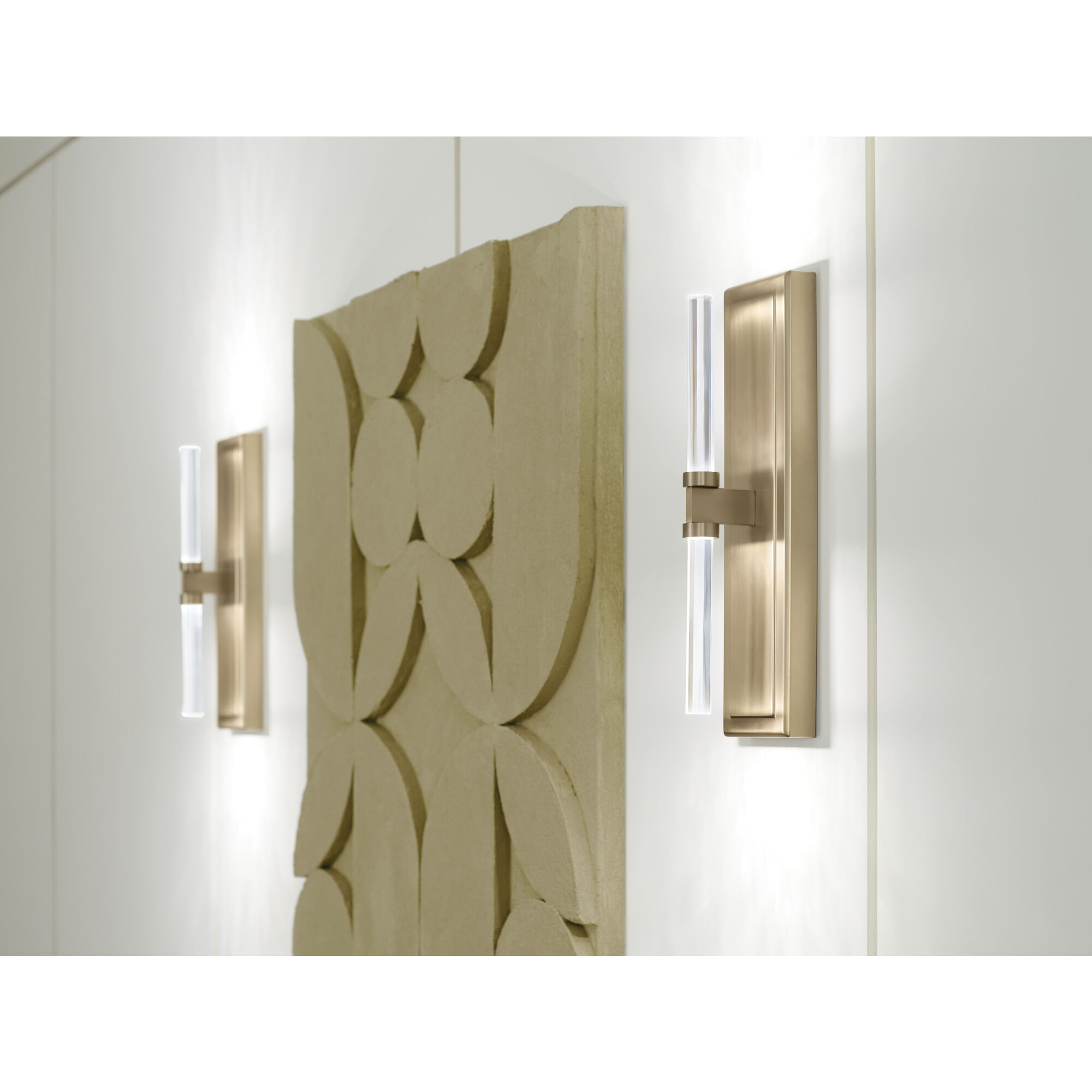 Sycara LED 5 inch Champagne Bronze Chandelier Linear Ceiling Light, Single