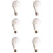 A19LED Series LED A19 E26 10 watt 120V 5000K Light Bulb, Pack of 6