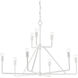 Trilling 9 Light 39.25 inch Gesso White Chandelier Ceiling Light
