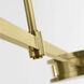 Kelly Wearstler Melange LED 63 inch Antique-Burnished Brass Linear Pendant Ceiling Light