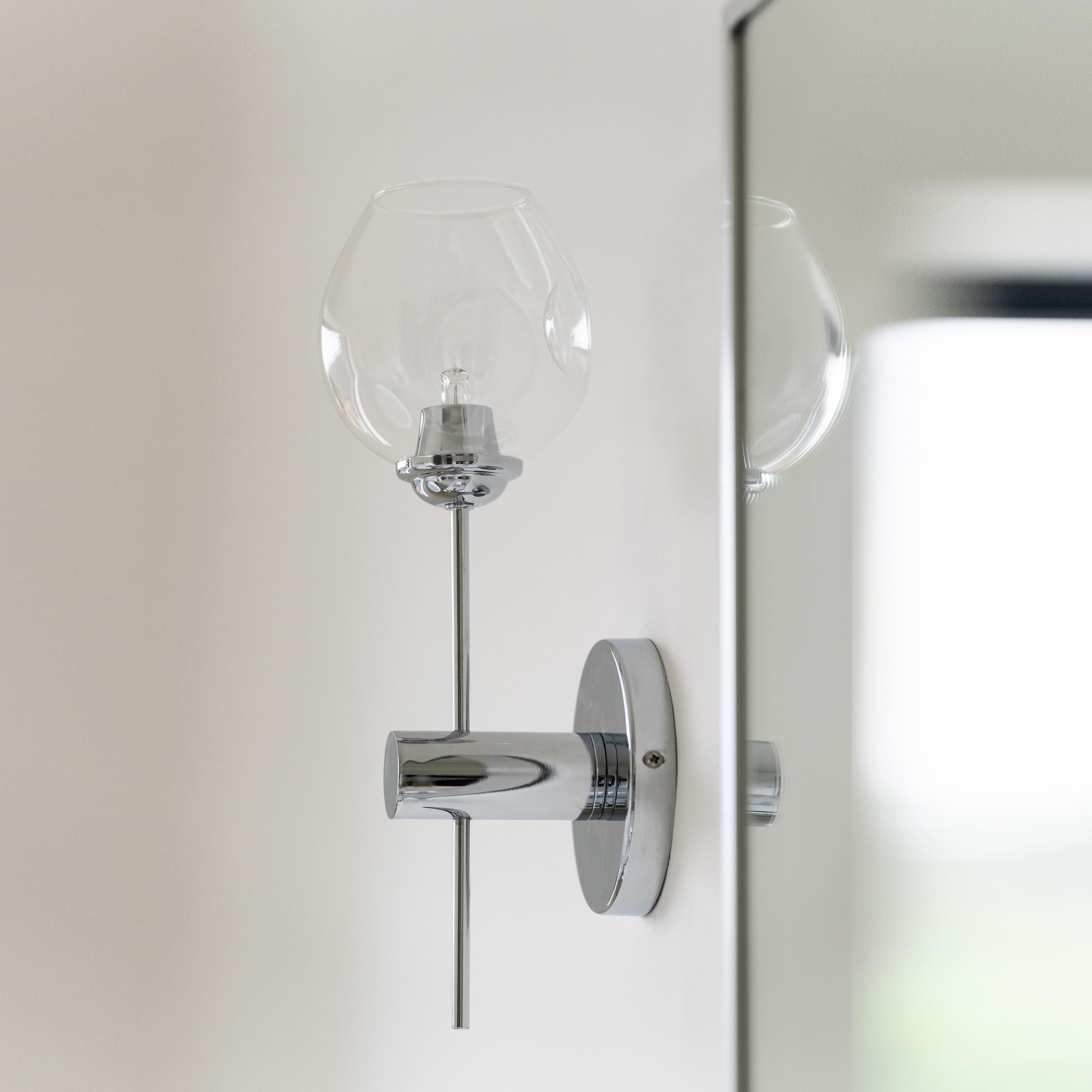 Abii 1 Light 4.75 inch Polished Chrome Decorative Wall Sconce Wall Light in Clear