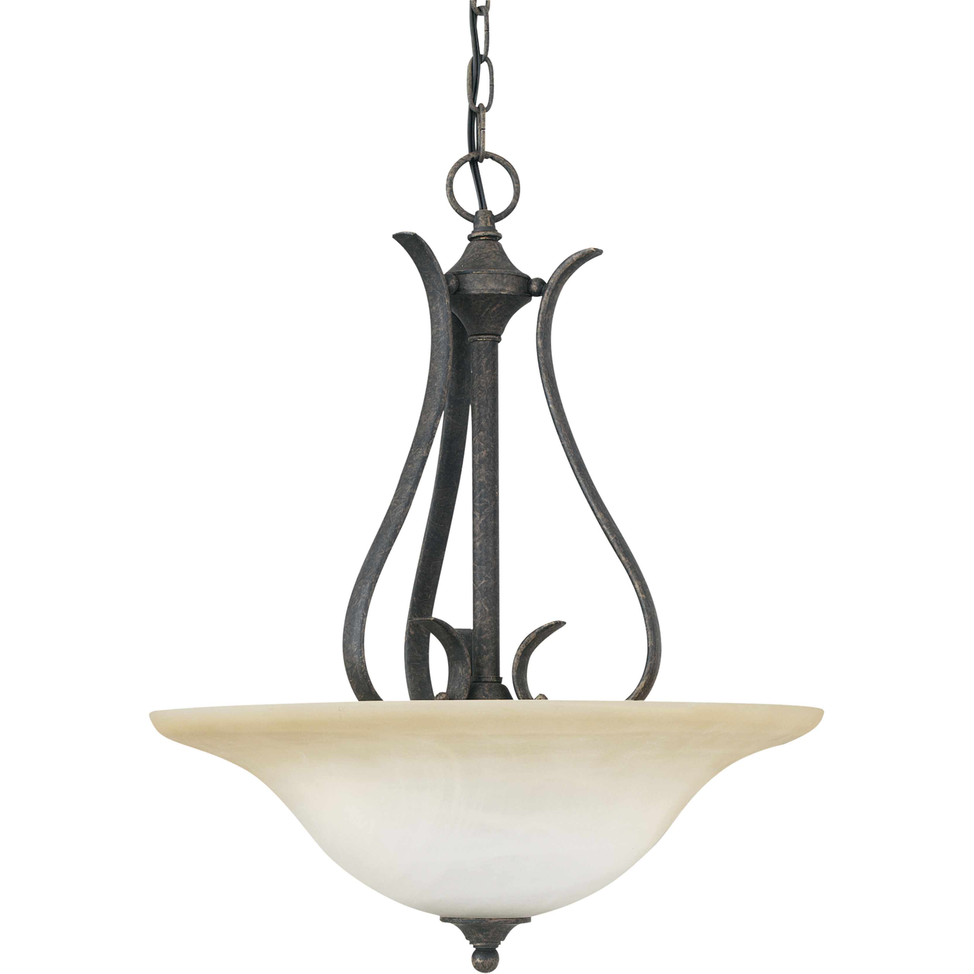 Prestige 3 Light 18 inch Sable Bronze Pendant Ceiling Light