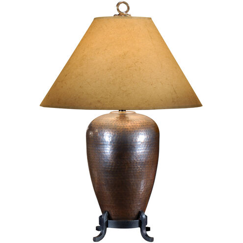 Rustic Modern 30 inch 100 watt Hand Hammered/Copper Table Lamp Portable Light