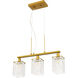 Taylor 3 Light 22 inch Brass Pendant Ceiling Light