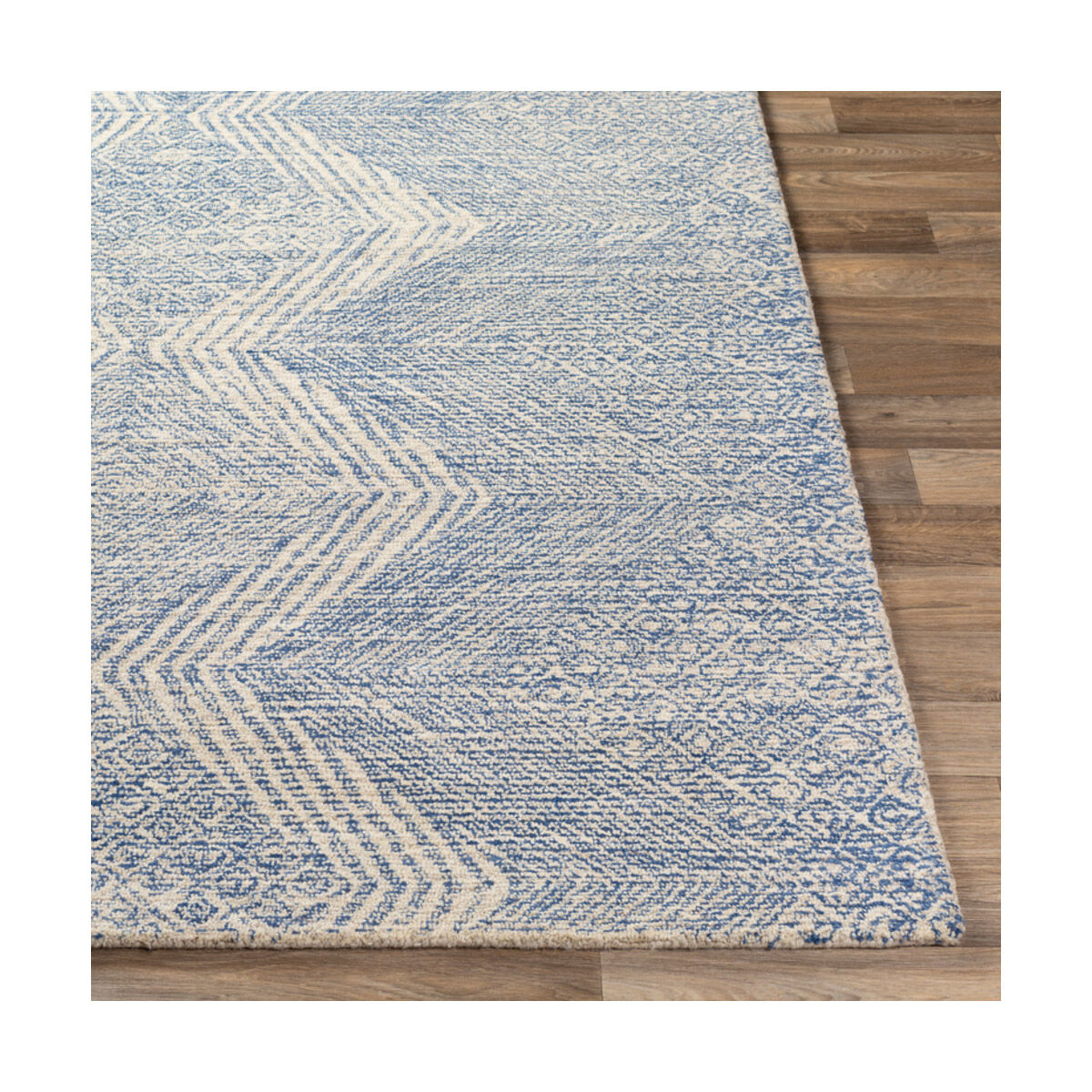Maroc 90 X 60 inch Denim/Cream Rugs