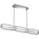 Ledgestone LED 41 inch Classic Silver Linear Pendant Ceiling Light in 3000K LED, Dining