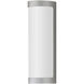 Halfpipe LED 15 inch Brushed Aluminum Outdoor Wall Mount