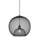 Gibraltar 1 Light 17.75 inch Black Pendant Ceiling Light