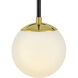 Auggie Wall Sconce Wall Light in Bright Brass