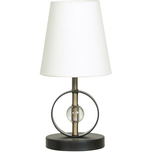 Bryson 13 inch 40.00 watt Black and Antique Brass Mini Accent Lamp Portable Light