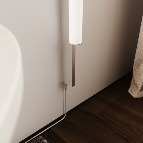 Keel LED 2 inch Bright Satin Aluminum ADA Wall Bar Light Wall Light