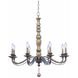 Colony 8 Light 32 inch Dune Silver Chandelier Ceiling Light