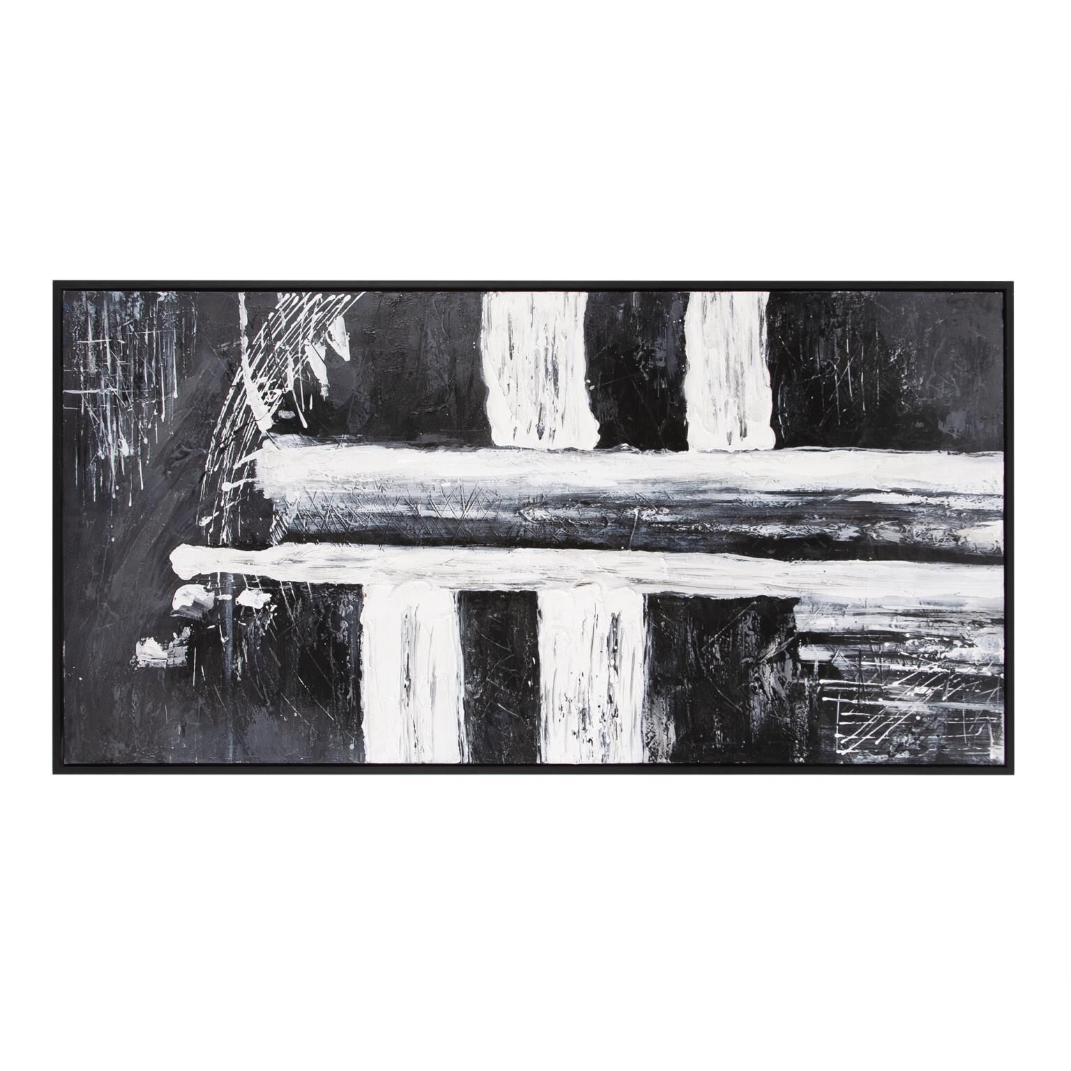 Abstract Landscape 73.75 X 37.75 inch Hand Painted Canvas