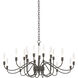 Lisse 20 Light 43.3 inch Dark Smoke Chandelier Ceiling Light
