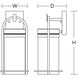 Langston LED 16.88 inch Black Outdoor Wall Sconce
