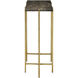 Flying 23.25 X 22 inch Natural and Gold Side Table