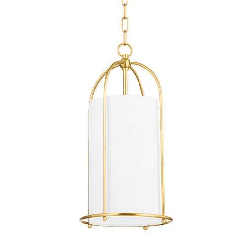 Orlando 1 Light 10.5 inch Aged Brass Hanging Lantern Ceiling Light, Small