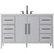 Millie 54 X 35 inch Grey Bathroom Vanity Cabinet