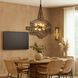 Flow 8 Light 36 inch Matte Black and French Gold Pendant Ceiling Light in Matte Black/French Gold