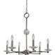 Pirouette 6 Light 26 inch Polished Nickel Dining Chandelier Ceiling Light