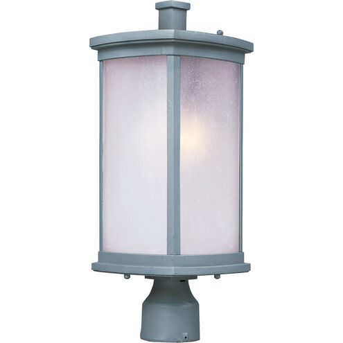 Terrace 1 Light 19.25 inch Platinum Outdoor Post in Frosted Seedy