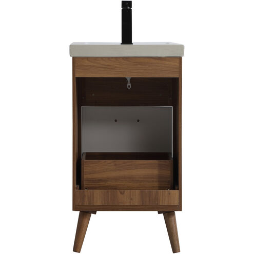 Boise 18 X 18 X 33 inch Matte White and Black Vanity Sink Set