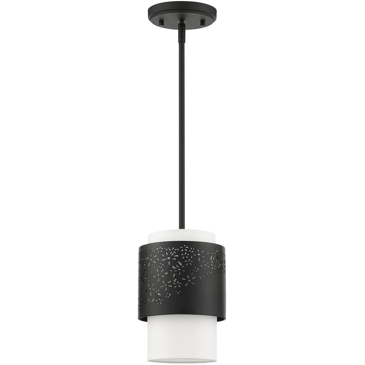 Noria 1 Light 7 inch Black Pendant Ceiling Light