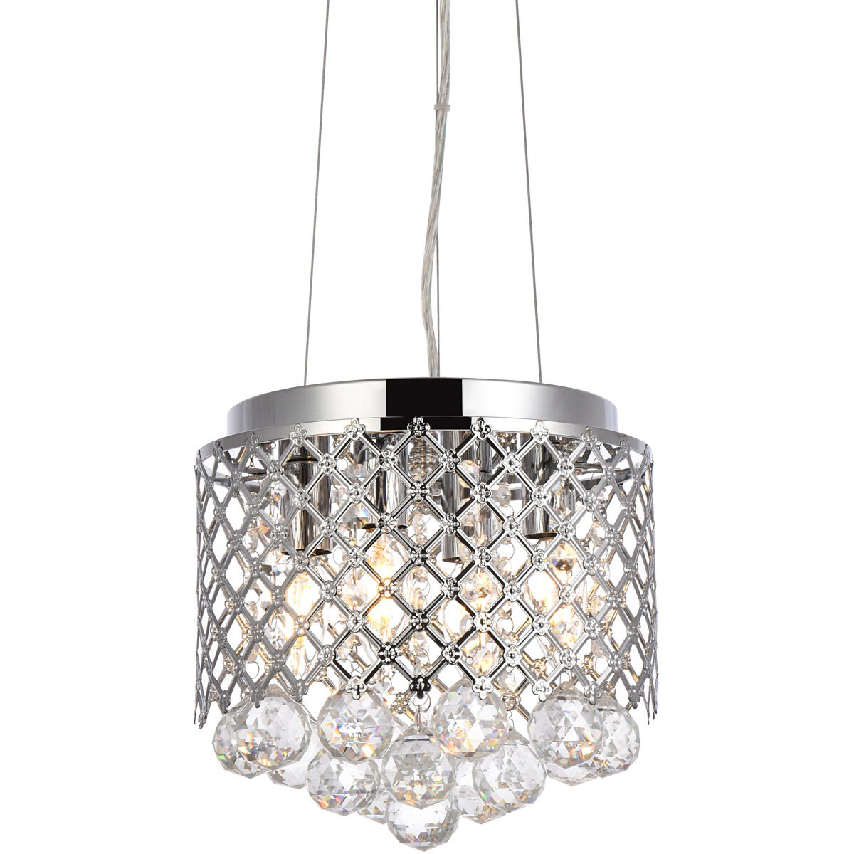 Tully 4 Light 10 inch Chrome Pendant Ceiling Light