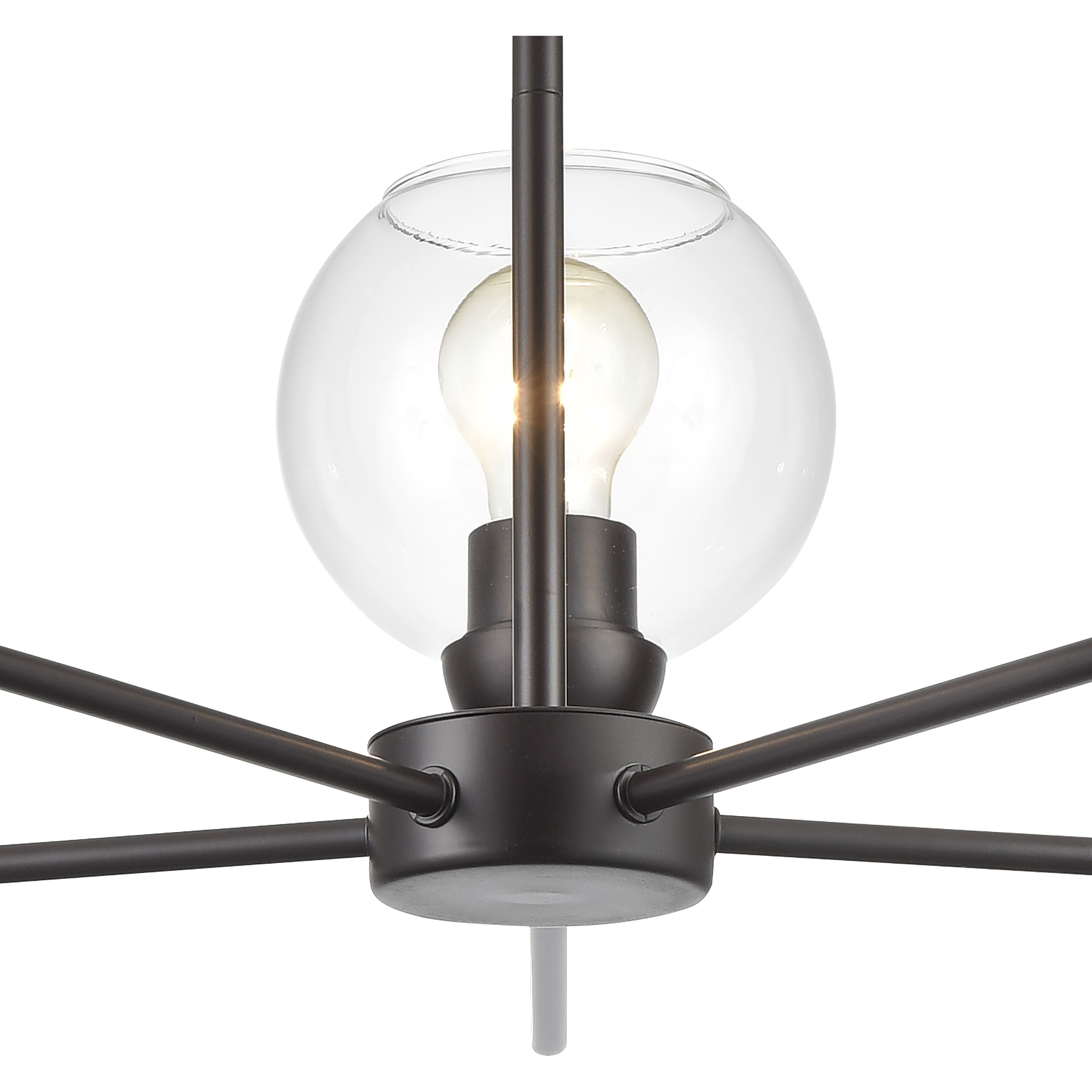 Boman 5 Light 28 inch Oil Rubbed Bronze Chandelier Ceiling Light