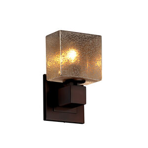 Fusion LED 6 inch Dark Bronze ADA Wall Sconce Wall Light in 700 Lm LED, Mercury Glass, Rectangle