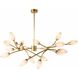 Ember 16 Light Antique Brass Chandelier Ceiling Light