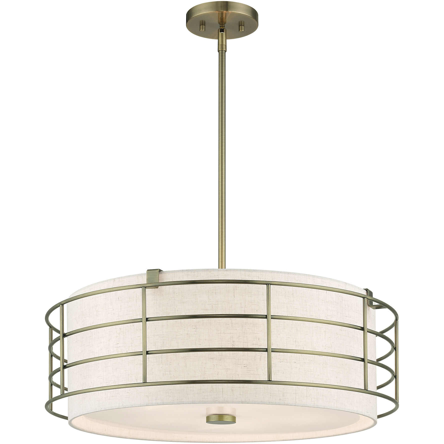 Blanchard 5 Light 23 inch Antique Brass Pendant Chandelier Ceiling Light