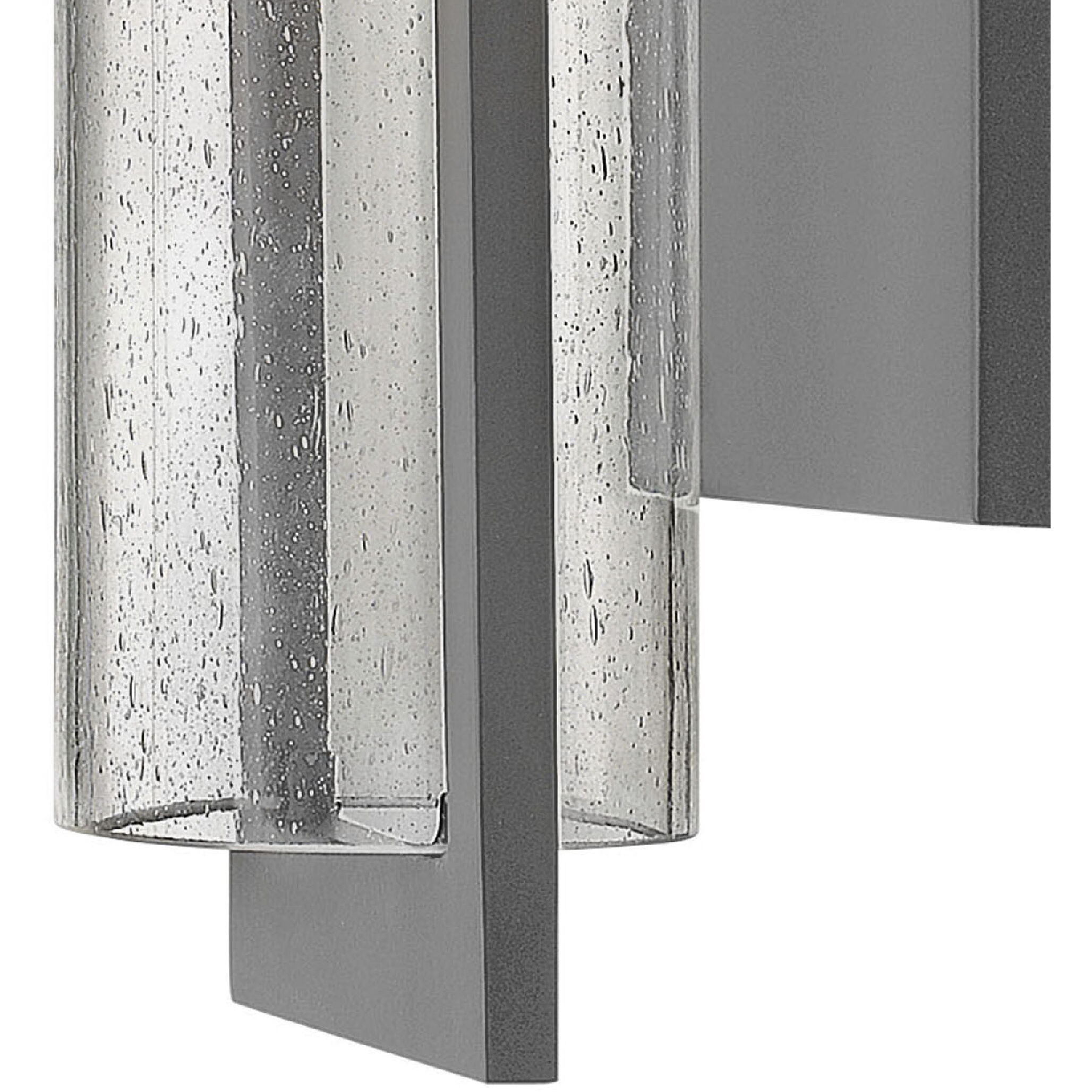 Shelter Outdoor Wall Mount Lantern in Hematite, Non-LED