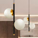 Capri 5 inch Black/Gold Pendant Ceiling Light