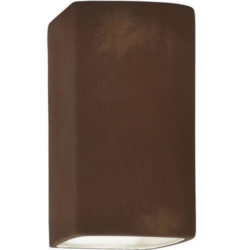 Ambiance LED 5.25 inch Real Rust Wall Sconce Wall Light