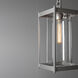 Cela 1 Light 8 inch Coastal Burnished Steel Outdoor Lantern in Clear, Large