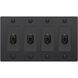 4G Toggle 120-277 Black Light Switch
