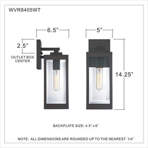 Westover 1 Light 14 inch Western Bronze Outdoor Wall Lantern