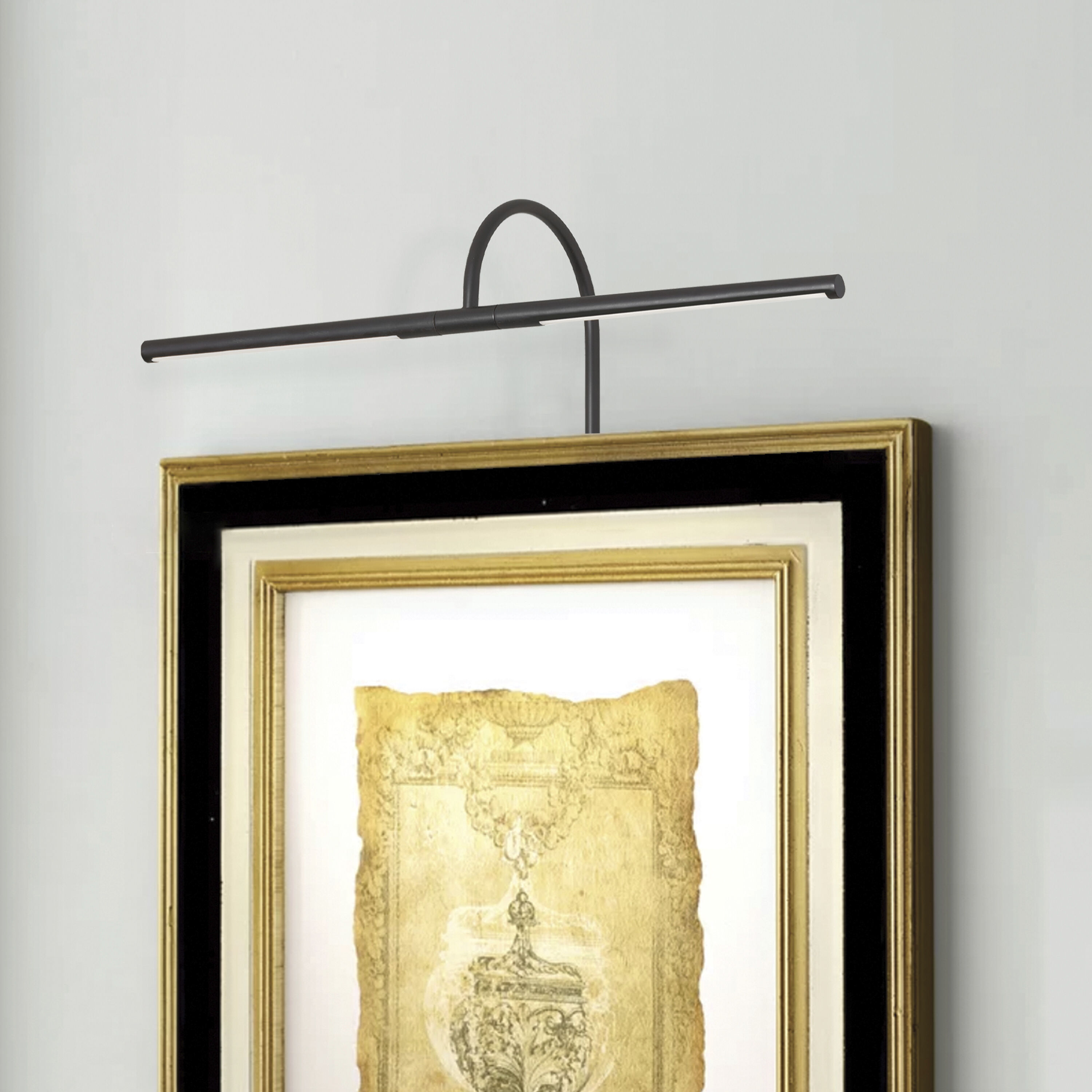 Display/Exhibit 10 watt 25.5 inch Matte Black Picture Light Wall Light