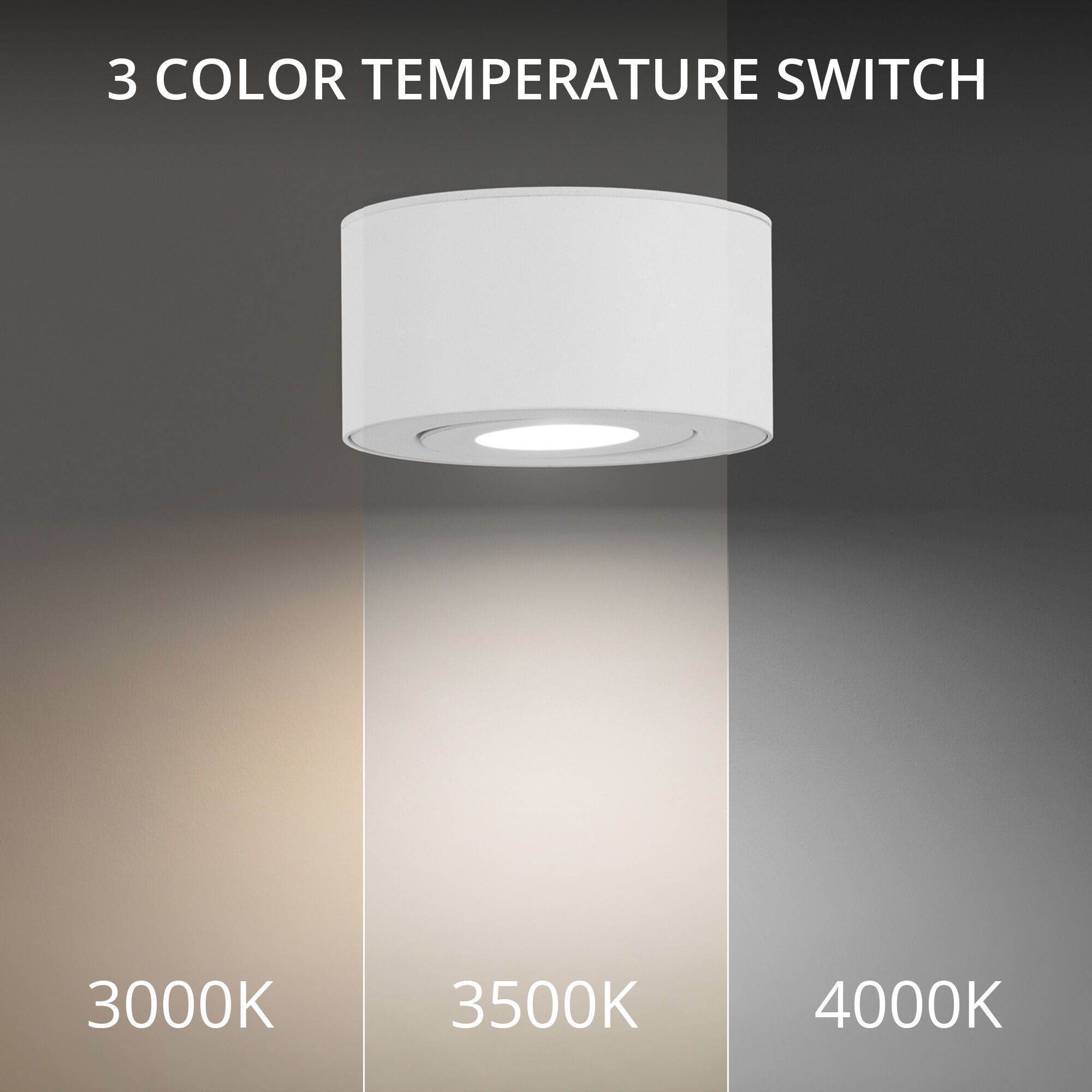 I Spy 1 Light 5 inch White Outdoor Flush Mount in 3000K