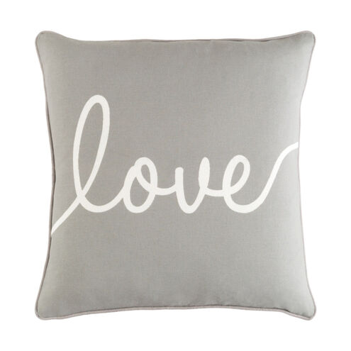 Glyph 18 X 18 inch Light Gray/Ivory Pillow Kit, Square