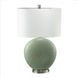 Dimpled 26 inch 60.00 watt Green Table Lamp Portable Light