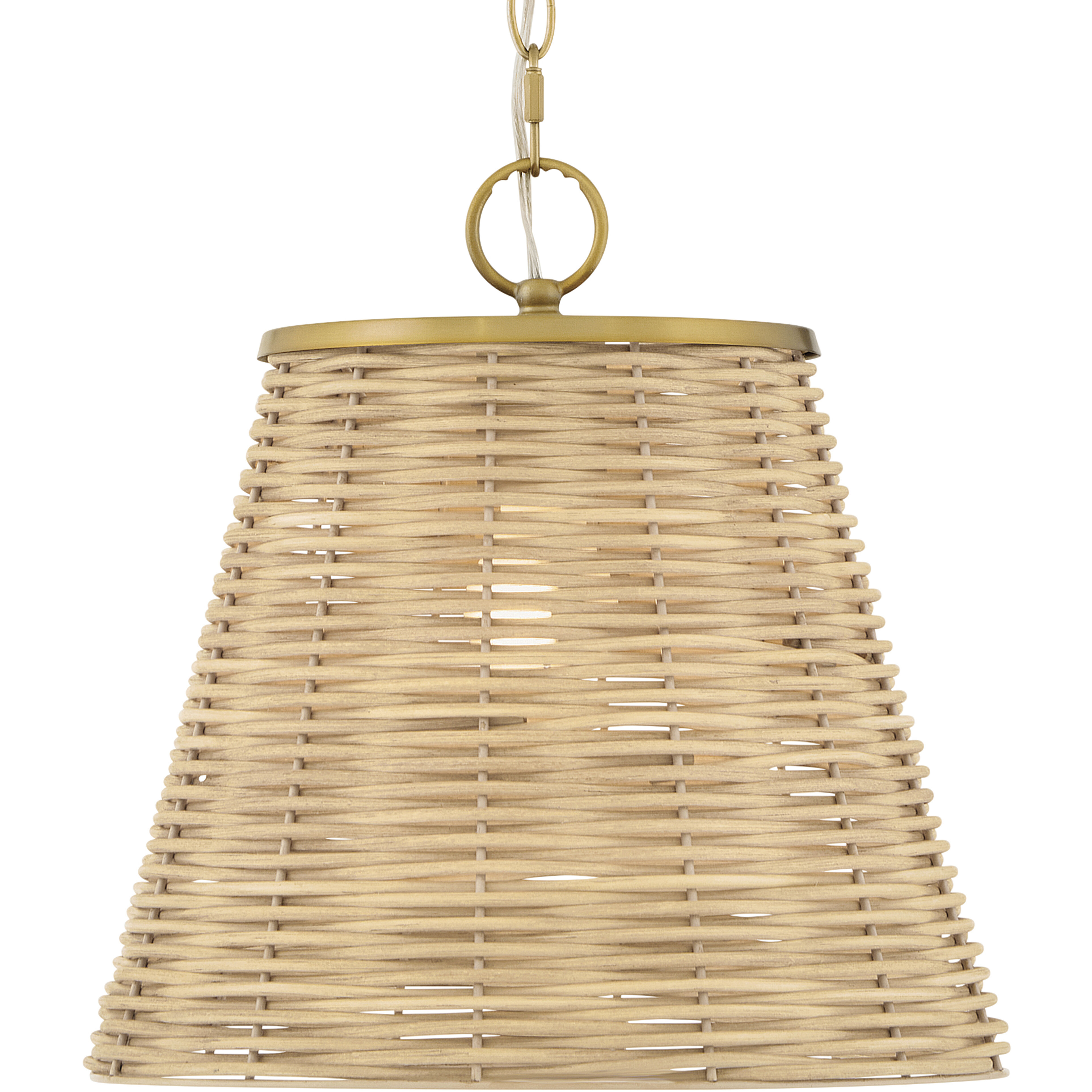 Brynn 1 Light 14 inch Lacquered Brass Pendant Ceiling Light