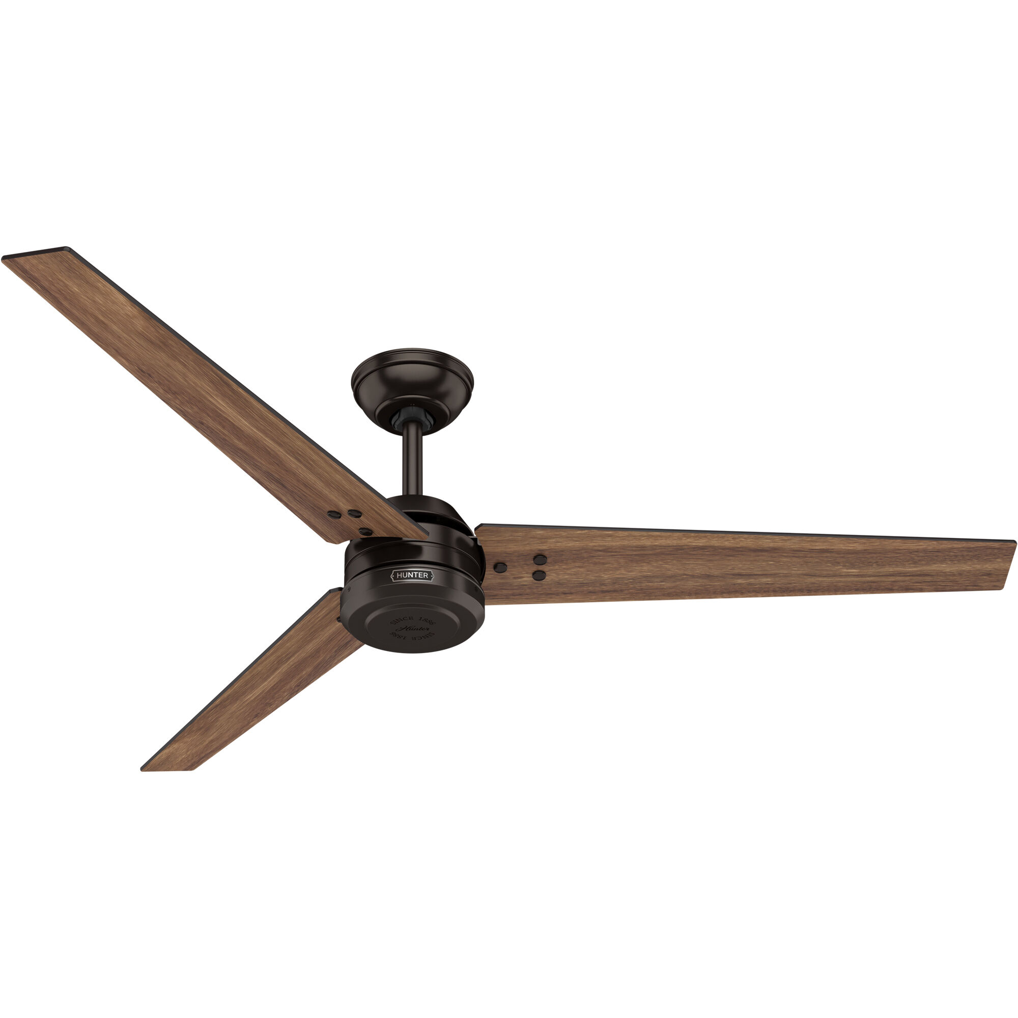 Cassius 60 inch Premier Bronze with Fire Polished Wood and Premier Bronze Blades Outdoor Ceiling Fan